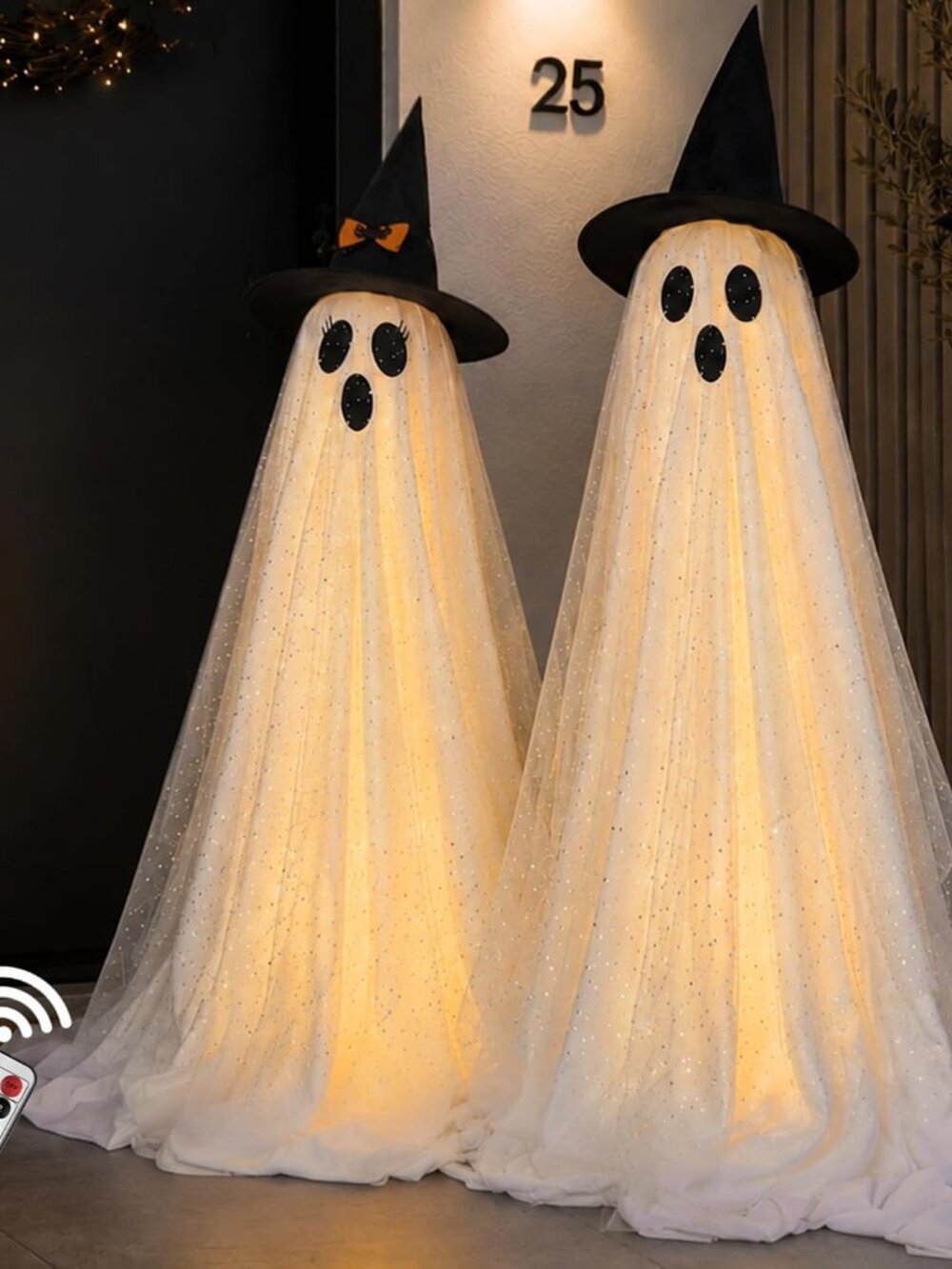 2Packs Halloween Decorations Outdoor,Halloweens Party Decoration Indoor,59in Spo
